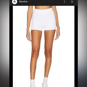 Alo White Goddess Hotty Hot Ribbed High Waisted Shorts XS sold out everywhere